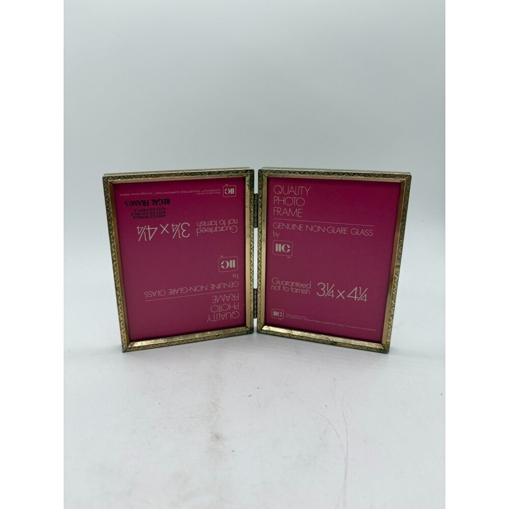 Intercraft Industries Corp. IIC Quality Photo Frame Double Hinged 3.75" x 4.75"